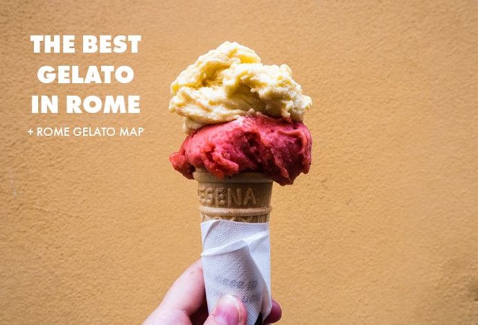 The Best Gelato In Rome Italy + Rome Gelato Map